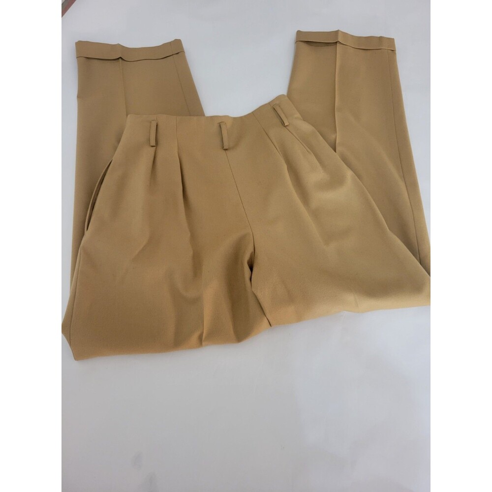 Vintage Lord & Taylor Wool Pants Women's Size 10 Pleated Front High Waist Camel - Picture 14 of 14